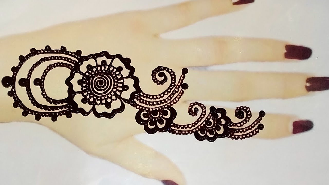 Easy new jewellery mehndi design for hand Latest2023 bail jewellery