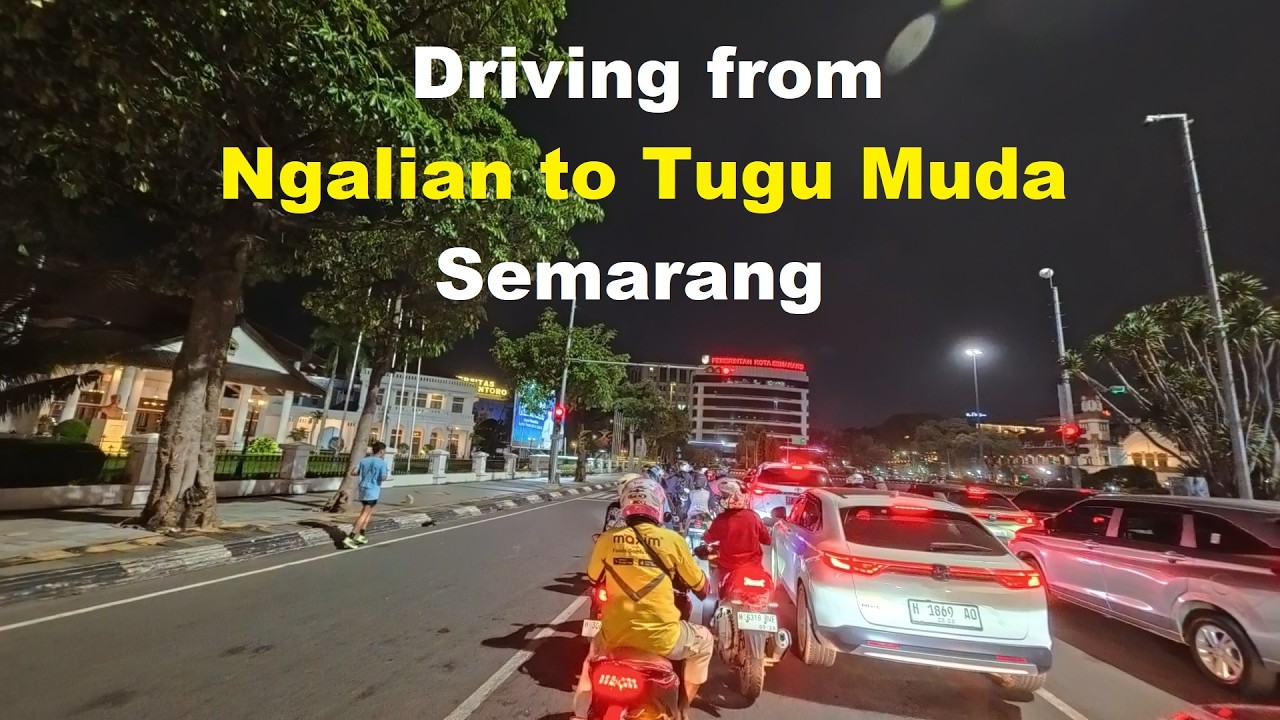 Berkendara dari Ngalian ke Bundaran Tugu Muda Semarang via Jl. Siliwangi - Jl. Sudirman