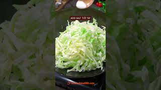 EASY SPICY STIR-FRIED CABBAGE RECIPE #recipe #cooking #chinesefood #cabbage #vegetables #spicyfood