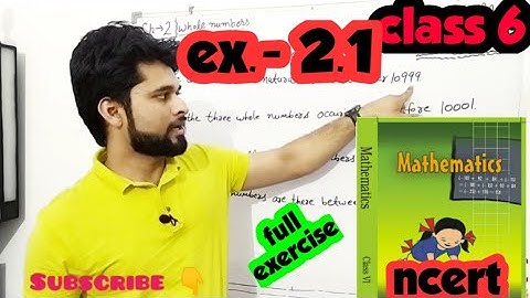 class 6 exercise 2.1 ncert math | chapter 2| @BrahmdevSharmaClasses