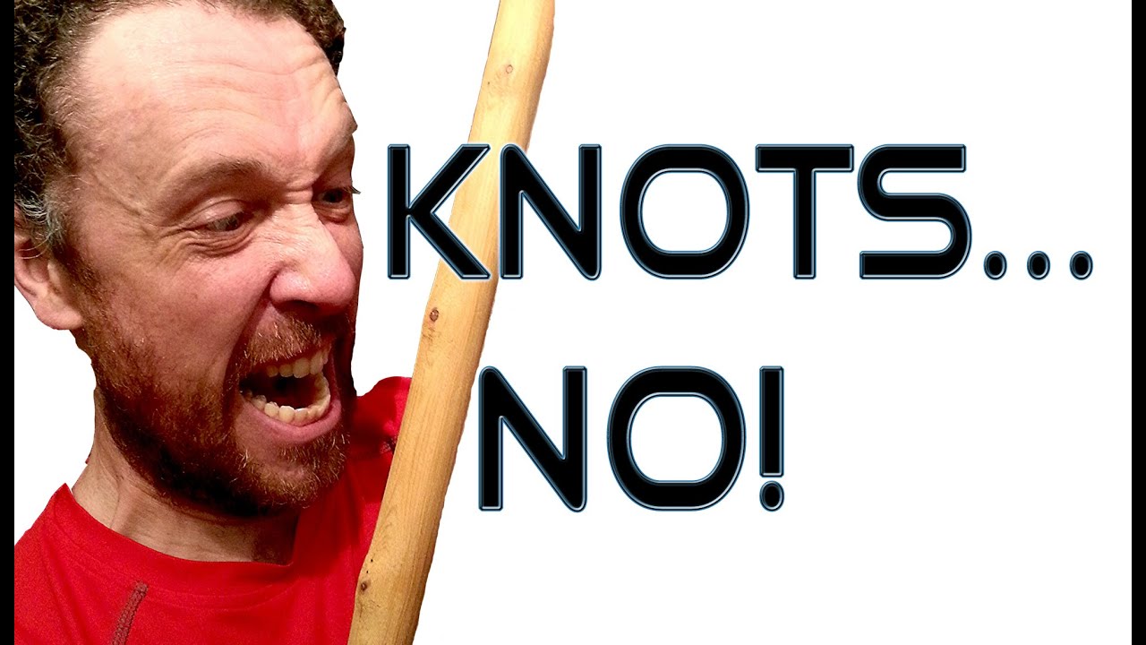 How to make a Yew English Longbow, series, Dealing with Knots YouTube