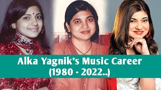 Alka Yagnik's Music Career || 1980 - 2022 || MUZIX