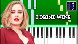 Adele - I Drink Wine - Piano Tutorial