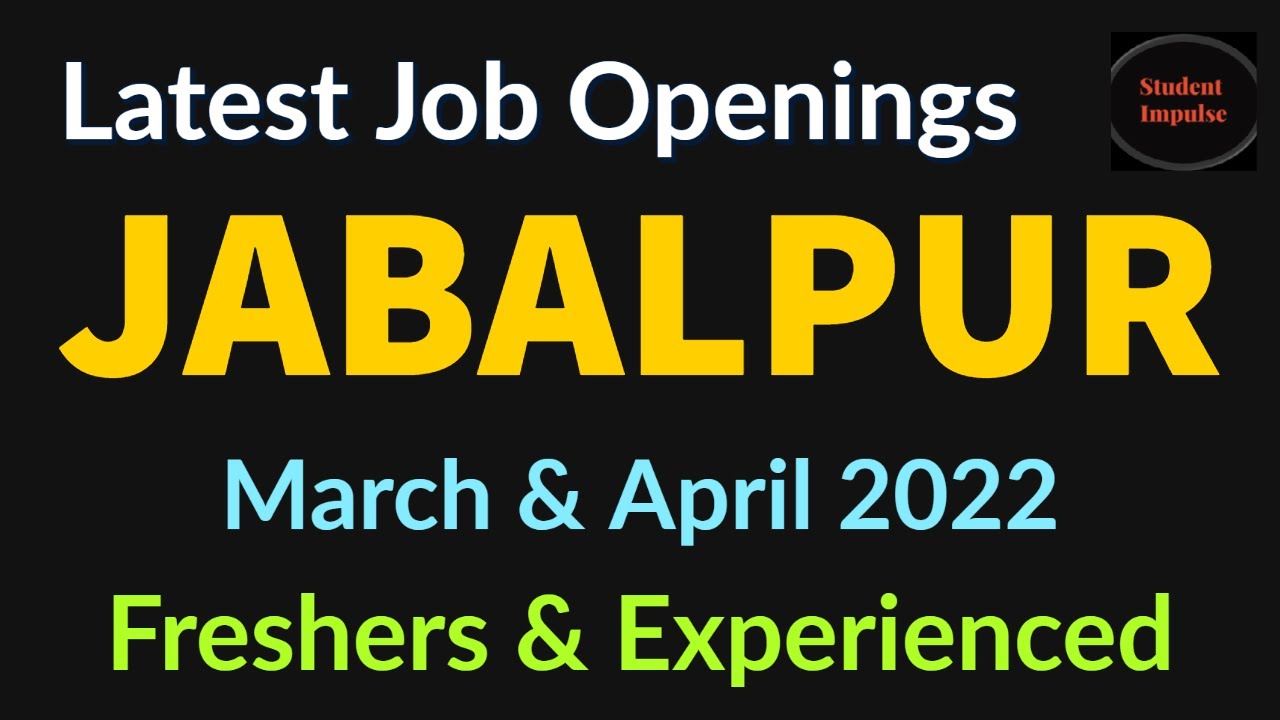 jabalpur jobs jabalpur job vacancy job vacancy in jabalpur Madhya