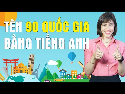90 TỪ VỰNG TIẾNG ANH CƠ BẢN VỀ TÊN CÁC QUỐC GIA TRÊN THẾ GIỚI - Học tiếng Anh Online (Trực tuyến)