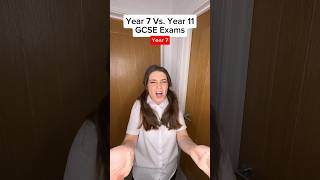 Year 7 Vs. Year 11: GCSE Exams Can you relate!? #shorts