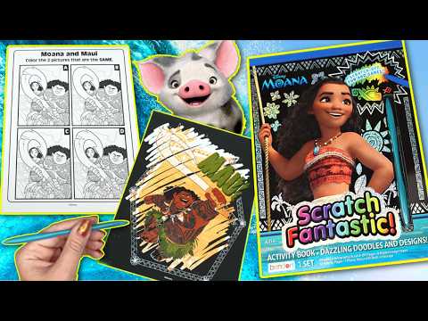 Disney Moana Scratch Fantastic Activity with Games