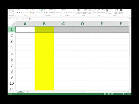 Navigating an Excel Spreadsheet