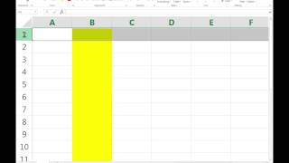 Navigating an Excel Spreadsheet
