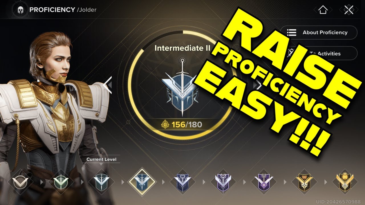 Destiny Rising — повышение мастерства персонажа ЛЕГКИЙ