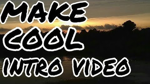 how to make intro like technical guruji in android by talk about tech