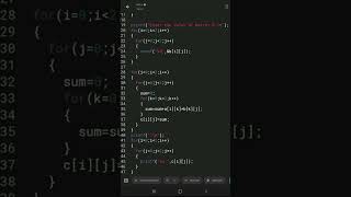 Find multiplication of 2×2 matrix using 2-D array || 2d array in c || #shorts #arrays || c_61