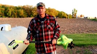 First time using the Earthwise 7.5 inch cordless 20V Mini Tiller
