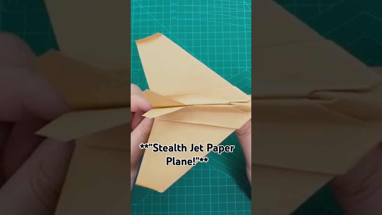 "F-117 Stealth Paper Airplane | Smooth Flight Like a Night Hawk!" 