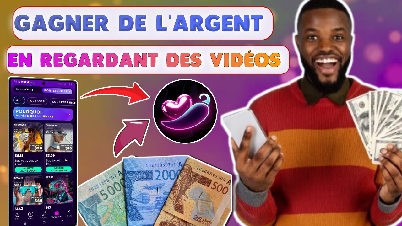 Découvrez  Cheelee ! Gagner de l'argent en regardant des vidéos au Sénégal sur Cheelee