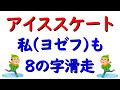 アイススケート練習「８の字滑走　アウトエッジの強化練習」