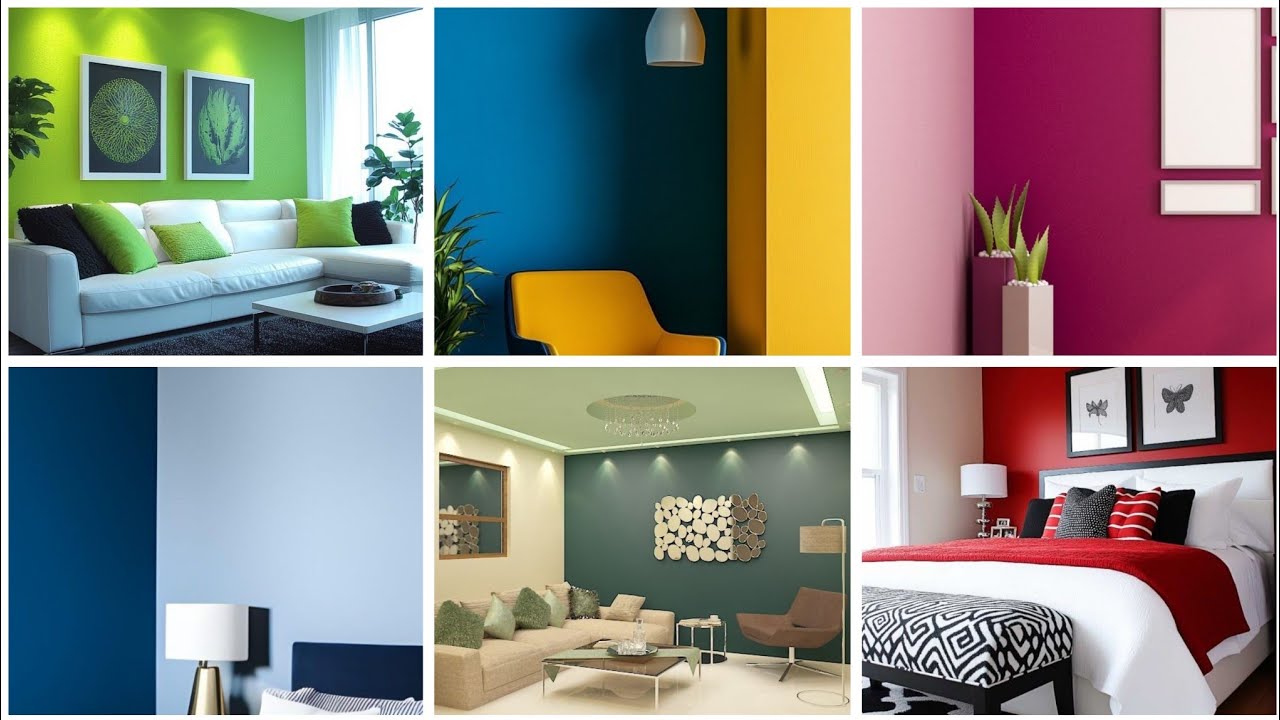 Best light colour ideas for living room || bed room colour 2025 || wall painting design ideas