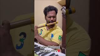 Jailer-Muthuvel Pandian Entry BGM #flute #fluteplayer #jailer #rajnikanth #anirudh #trending