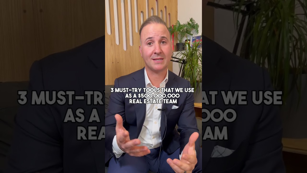 Three Tools We Use as a 500 Million Dollar Real Estate Team!