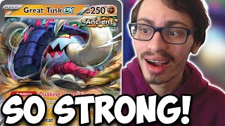 Great Tusk ex Is One Of The STRONGEST ex Cards! W/Garchomp ex & Path! PTCGL