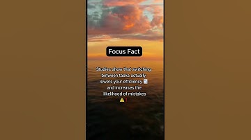 Why High Achievers NEVER Multitask! 👀#facts #multitasking
