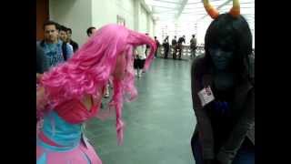 Pinkie Pie talks like Rainbow Dash and Vriska Serket talks like Fluttershy....