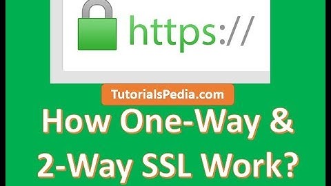 How One Way and Two Way SSL Work| Mutual SSL Explained