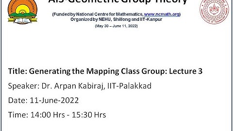 Generating the Mapping Class Group - Lecture 3