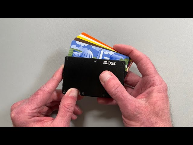 How to Use the Ridge Wallet, with 3 Options for Accessing Middle Cards 