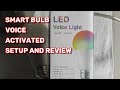 VOICE Activated Smart Light Bulb by EseeSmart - Setup and Review