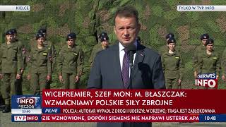 Wicepremier, Szef Mon Mariusz Błaszczak Wzmacniamy Polskie Siły Zbrojne