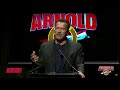 Arnold Schwarzenegger emotional speech! Dedicating a new trophy to Franco Columbu!