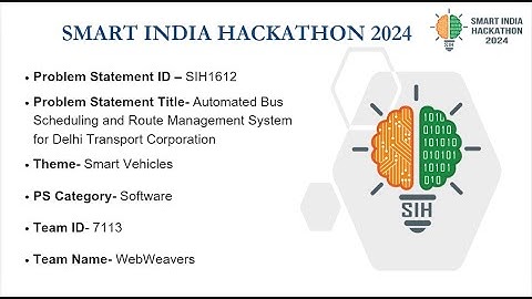 SIH1612 | Automated Bus Scheduling and Route Management System for Delhi Transport Corporation |