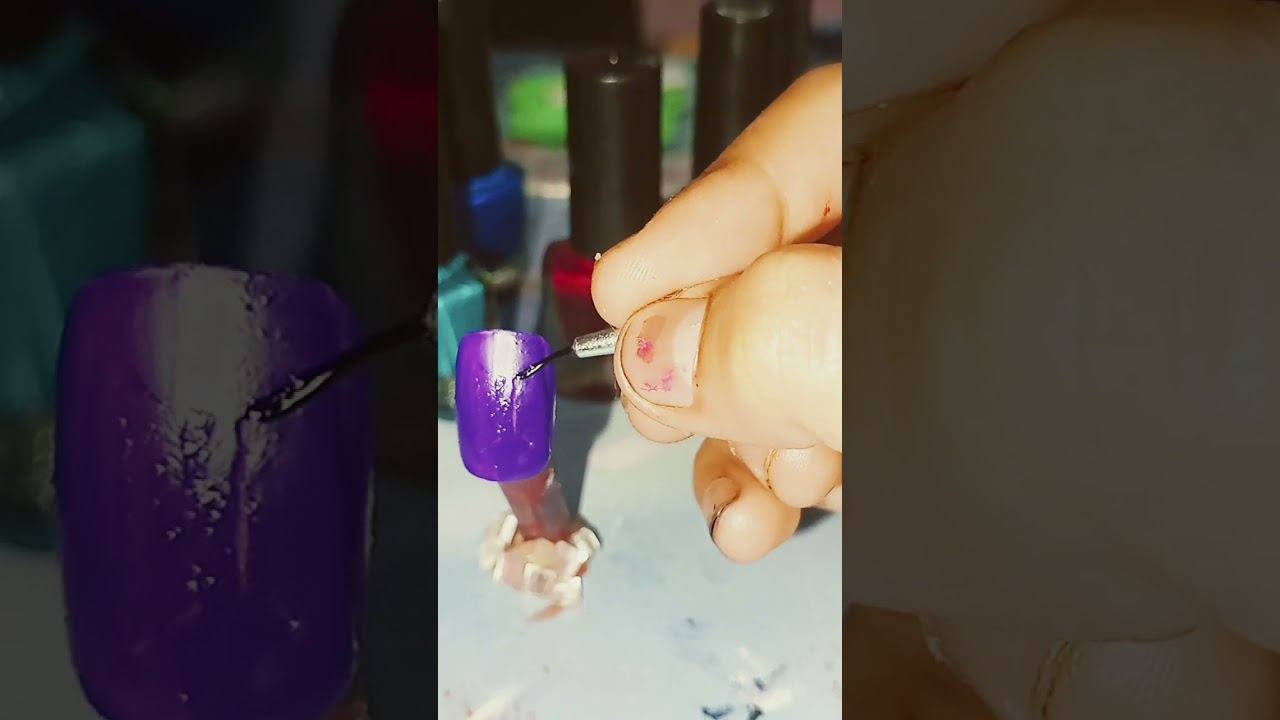 easy BTS nail art at home 💅💗 