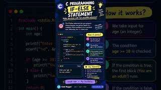 C If-Else Statement Explained in 60 Seconds! 💻⚡ #clanguage #coding #cprogramming #learntocode