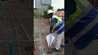Quality Control and Quality Assurance check on post-tension slab installation; the tendons.