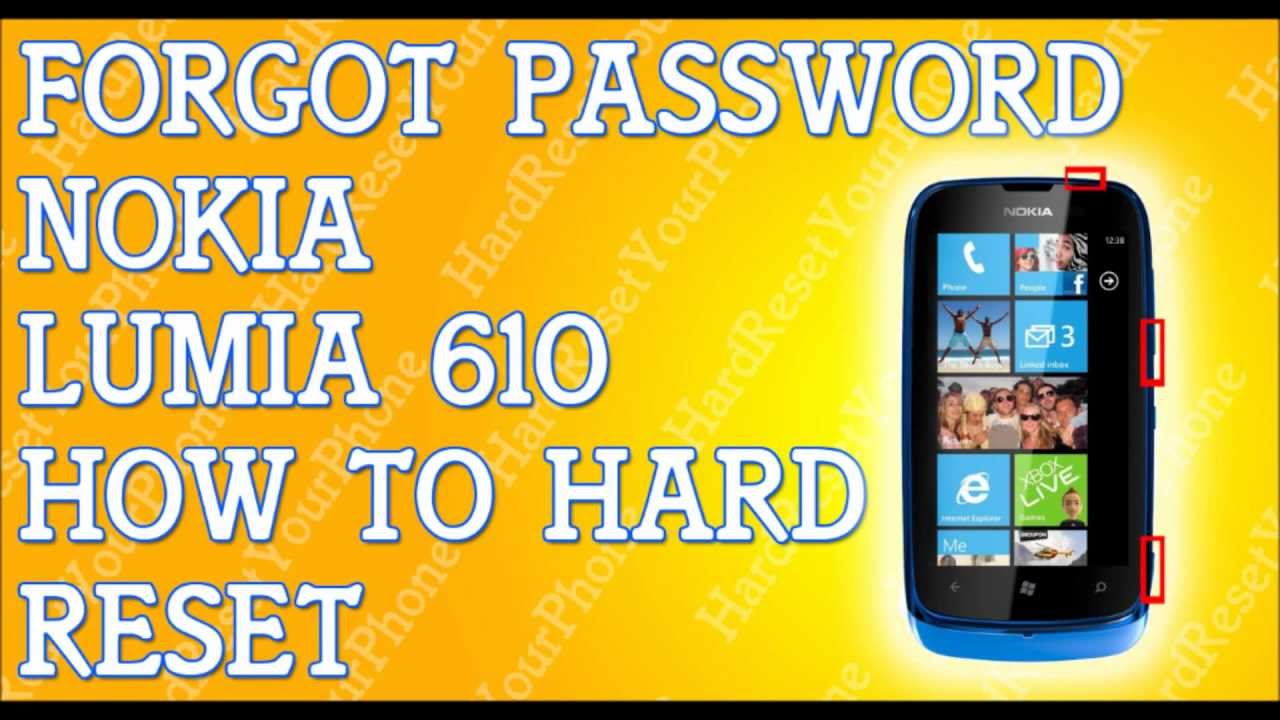 how to hard reset nokia lumia