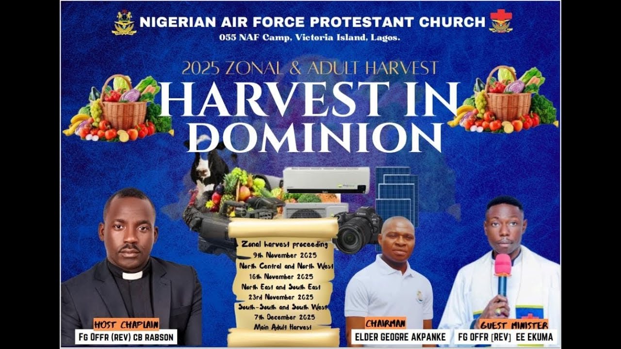 WELCOME TO NIGERIAN AIR FORCE PROTESTANT CHURCH 055 NAF CAMP, VICTORIA ISLAND, LAGOS