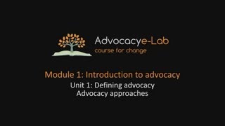 Advocacy approaches
