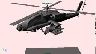 3D Animation: Apache Take Off Fail HAHA [playblast mode]
