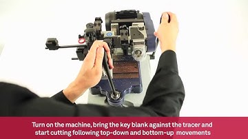 Mechanical key cutting machines for short double bit keys | Keyline 206