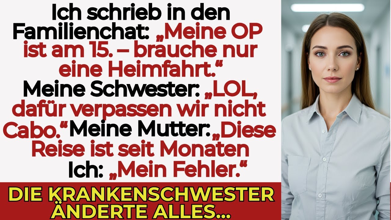 „Meine Familie ließ mich nach OP im Stich – ein Anruf der Krankenschwester änderte alles“