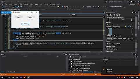Notify Icon with context menu strip, notification in visual basic