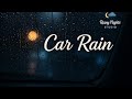 🔴 4 Hours of Car Rain Sleep 🚗💧 Dark Screen Rain Sounds for Deep Sleep & Relaxation