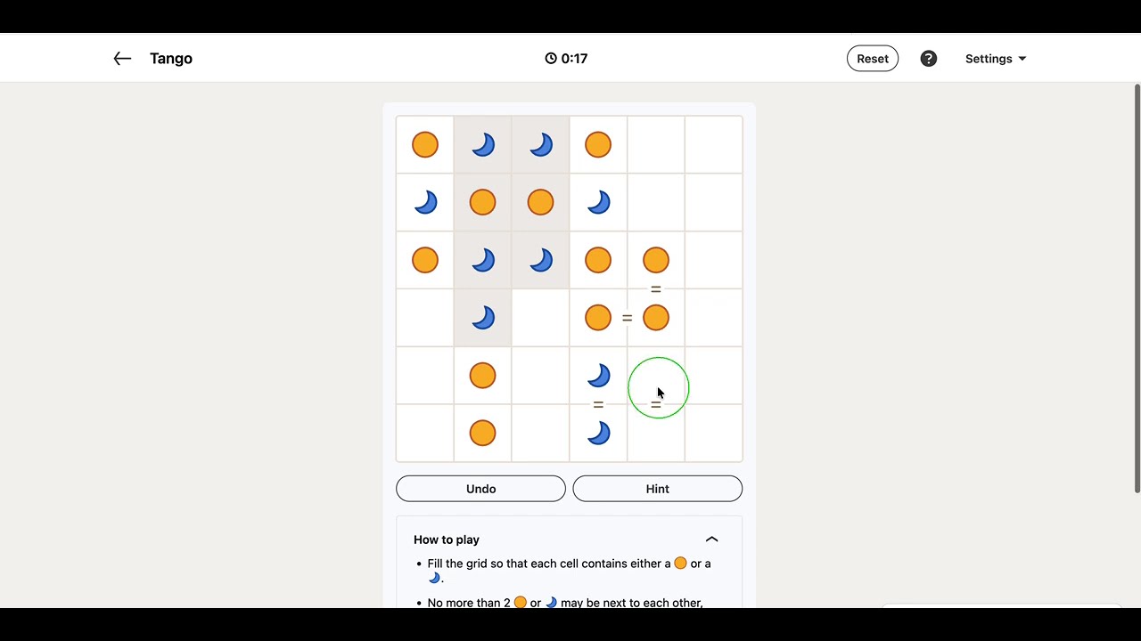 LinkedIn Tango Answer Today | 24 June 2026 - Puzzle #625