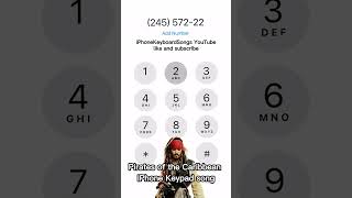 Pirates of the Caribbean theme music on IPhone keyboard Resimi