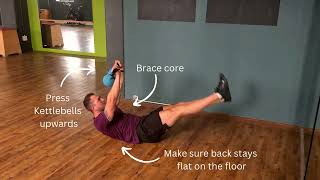 Kettlebell Flutter Kicks