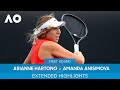 Arianne hartono v amanda anisimova extended highlights 1r  australian open 2022