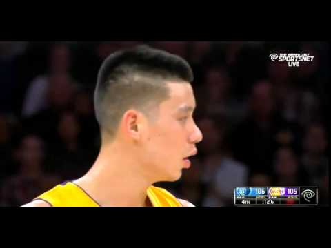 Kobe angrily fouling when Lin was waiting