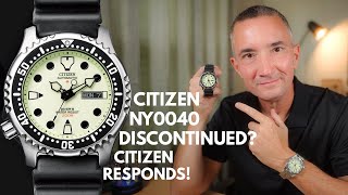 Is the Citizen NY0040 Being Discontinued I Finally Got an Answer from Citizen